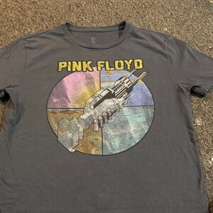 Pink Floyd Dark Gray Tee with Vibrant Design